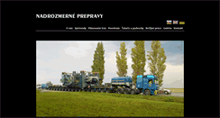 Desktop Screenshot of nadrozmerneprepravy.sk